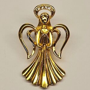Avon Gold Heavenly Angel Pin